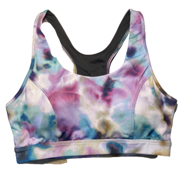 TEK GEAR Sports Bra Keyhole Medium-Impact Athleisure Pink Large - Picture 2 of 7